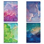 Тетрадь 96л, А4, клетка, Brauberg Marble, мелованный картон, ассорти, 1шт.