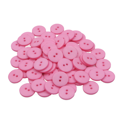 Пуговицы 2 прокола 28L=18 мм, (Pink (розовый)) NE63, 72 шт