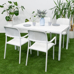 Стол пластиковый обеденный Nardi Cube 120x70, белый