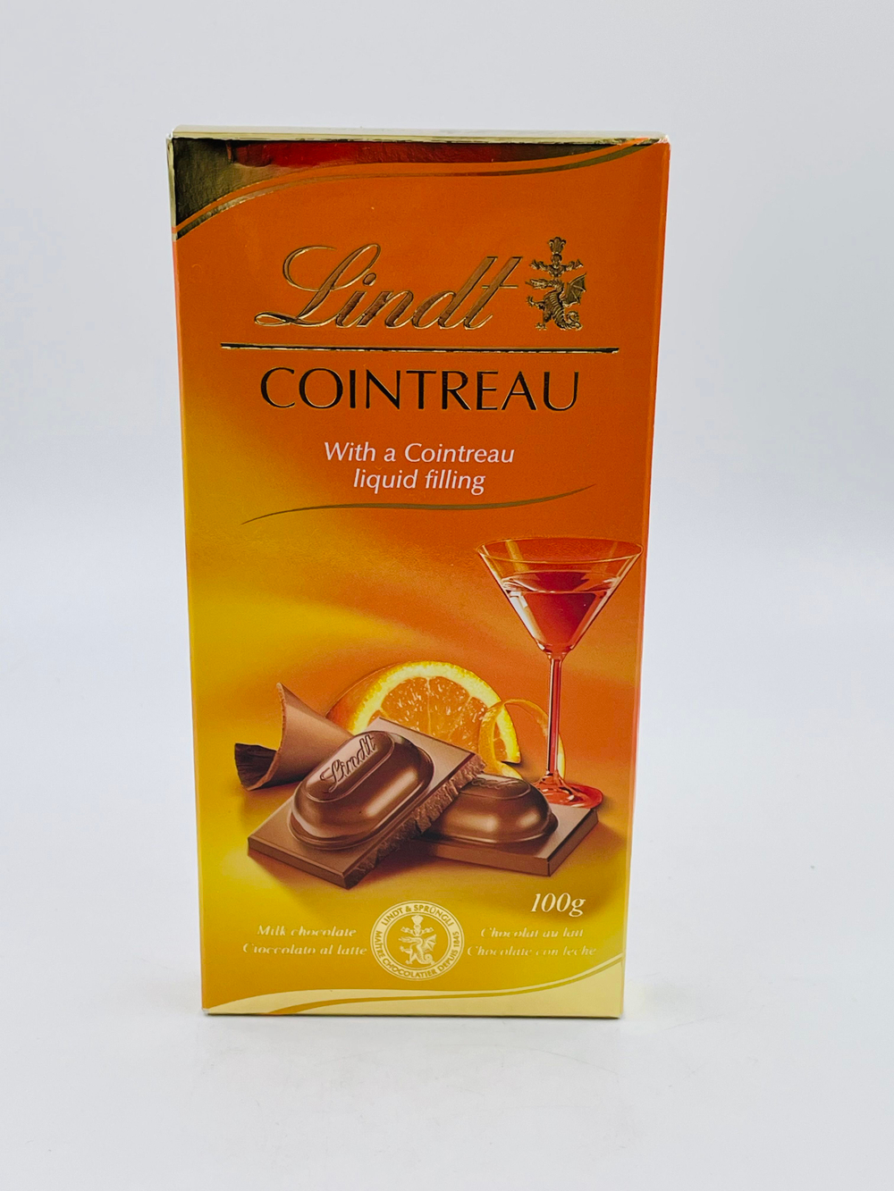 Молочный шоколад Lindt Cointreau Liquor Ликер Куантро 100 г (Из Финляндии)