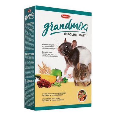 Padovan Grandmix Topolini-Ratti корм для декоративных крыс и мышей 400 г