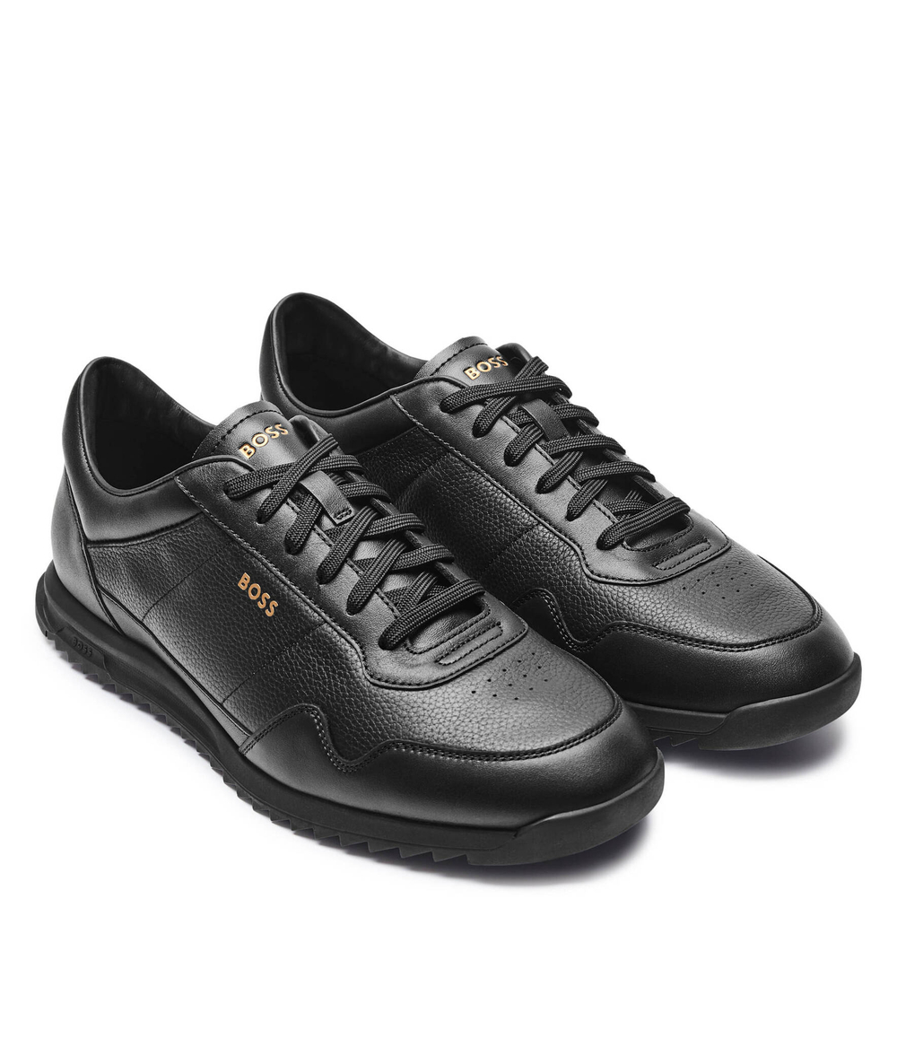 Кожаные кроссовки Zayn_Lowp_lttb BOSS BLACK - черный(50529541)