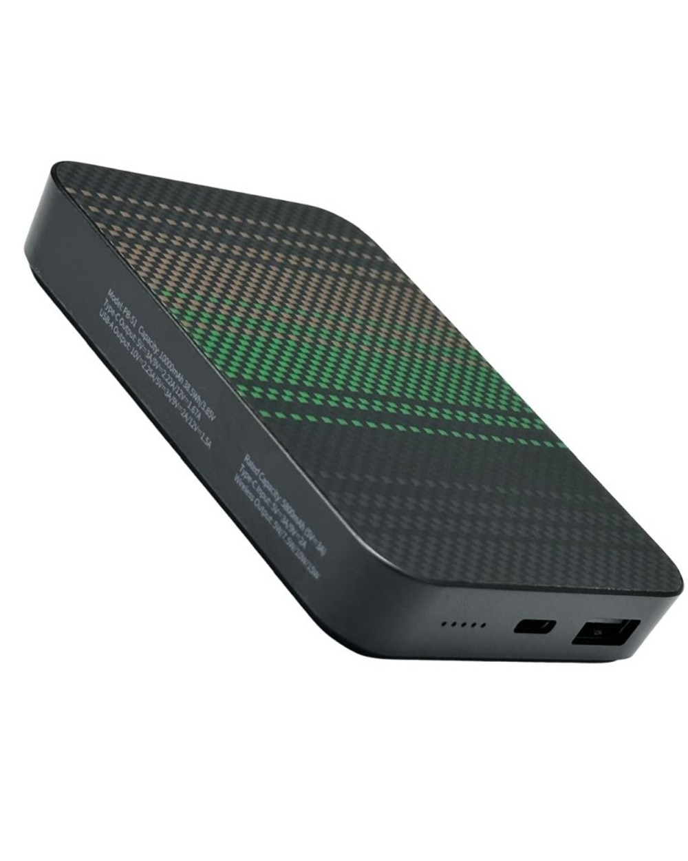 Powerbank магнитный с MagSafe Keephone Brendy 10000mAh черно-зеленый