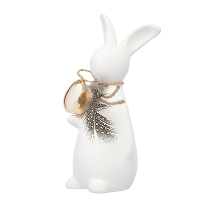Декор пасхальный из фарфора easter bunny из коллекции essential, 7,7х6,9x17 см