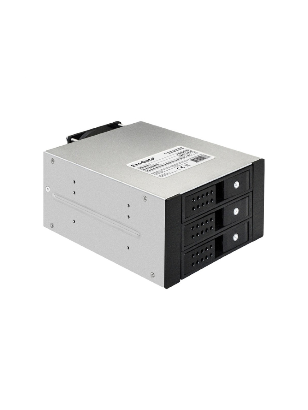 Exegate EX291656RUS Корзина для HDD ExeGate HS335-02 (универсальная, на 3*3,5"/2.5" SATA HDD, занимает 2*5,25" отсека, RTL)