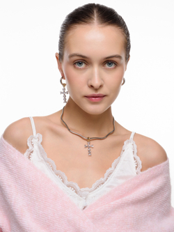 Серьги с фианитами