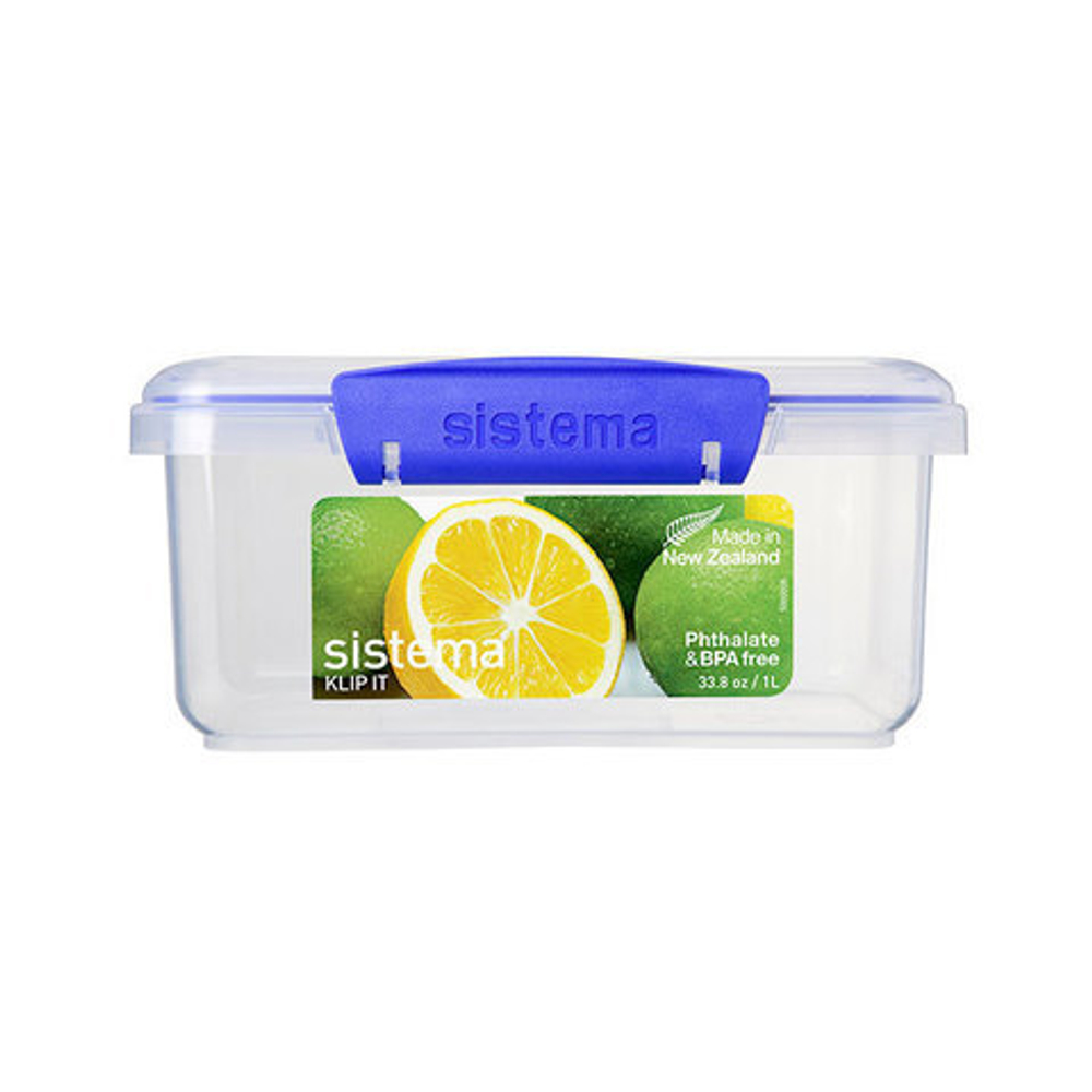 Контейнер 1л Sistema Klip It синий