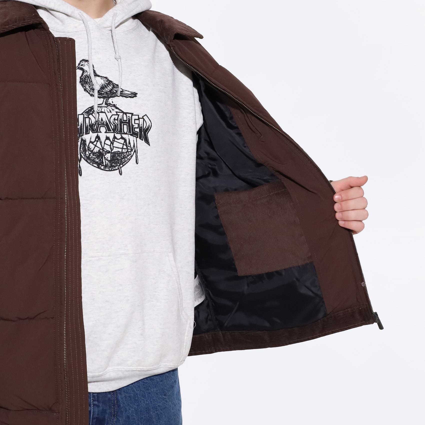 Куртка Dickies Overbrook Puffer Jacket (chocolate brown) артикул: - купить в магазине Дайс
