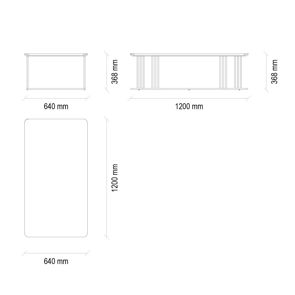 Стол журнальный большой ENZA HOME LIVIA EH66849
