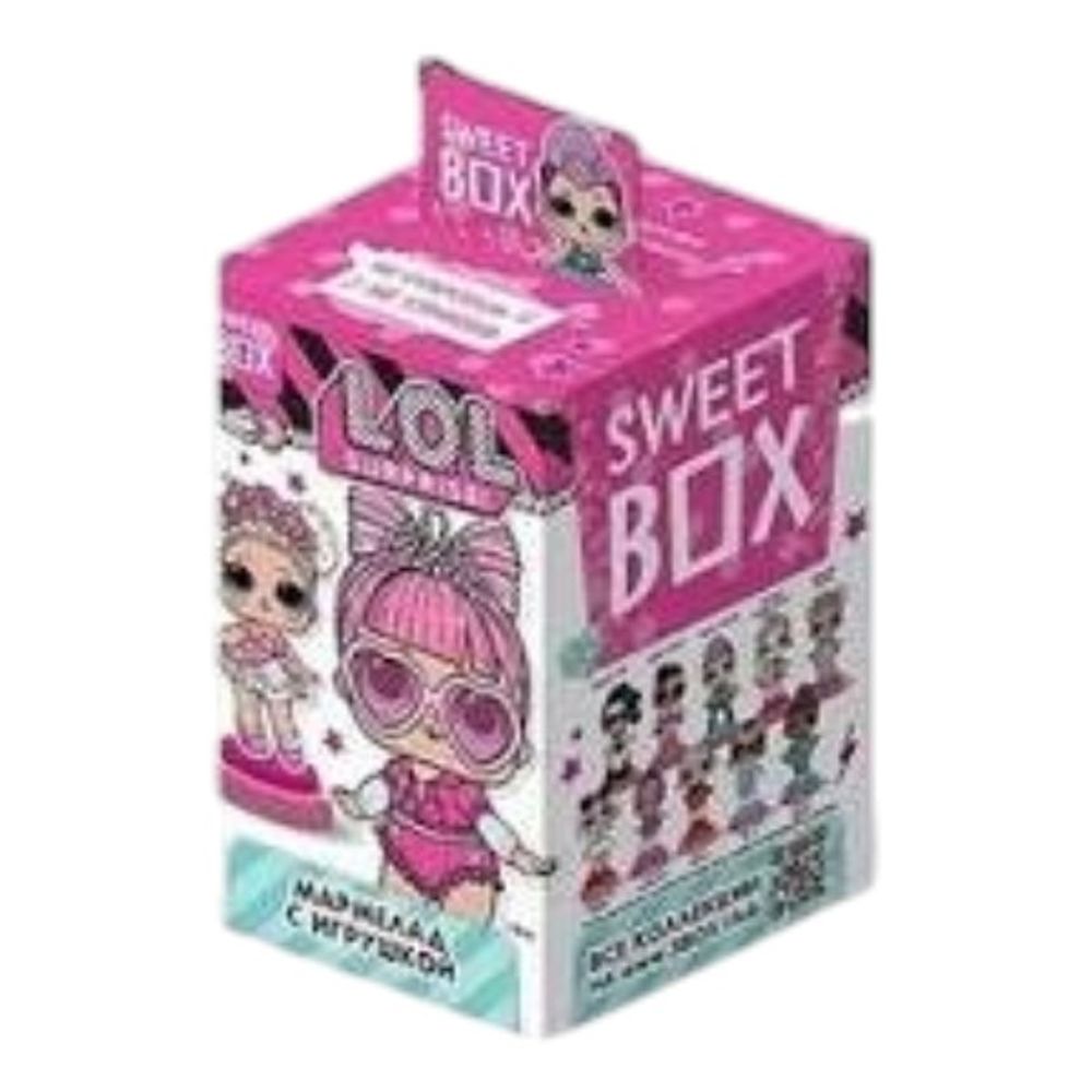 LOLLY BOX LOL Карамель на палочке с игрушкой в коробочке 12/10, 11,4г.