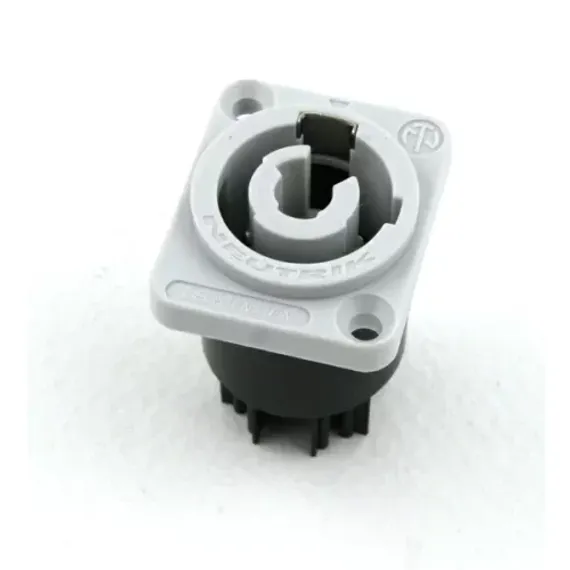 Neutrik NAC3MPB-1 панельный разъем PowerCon, гнездо, выходной (серый), 20A/250В
