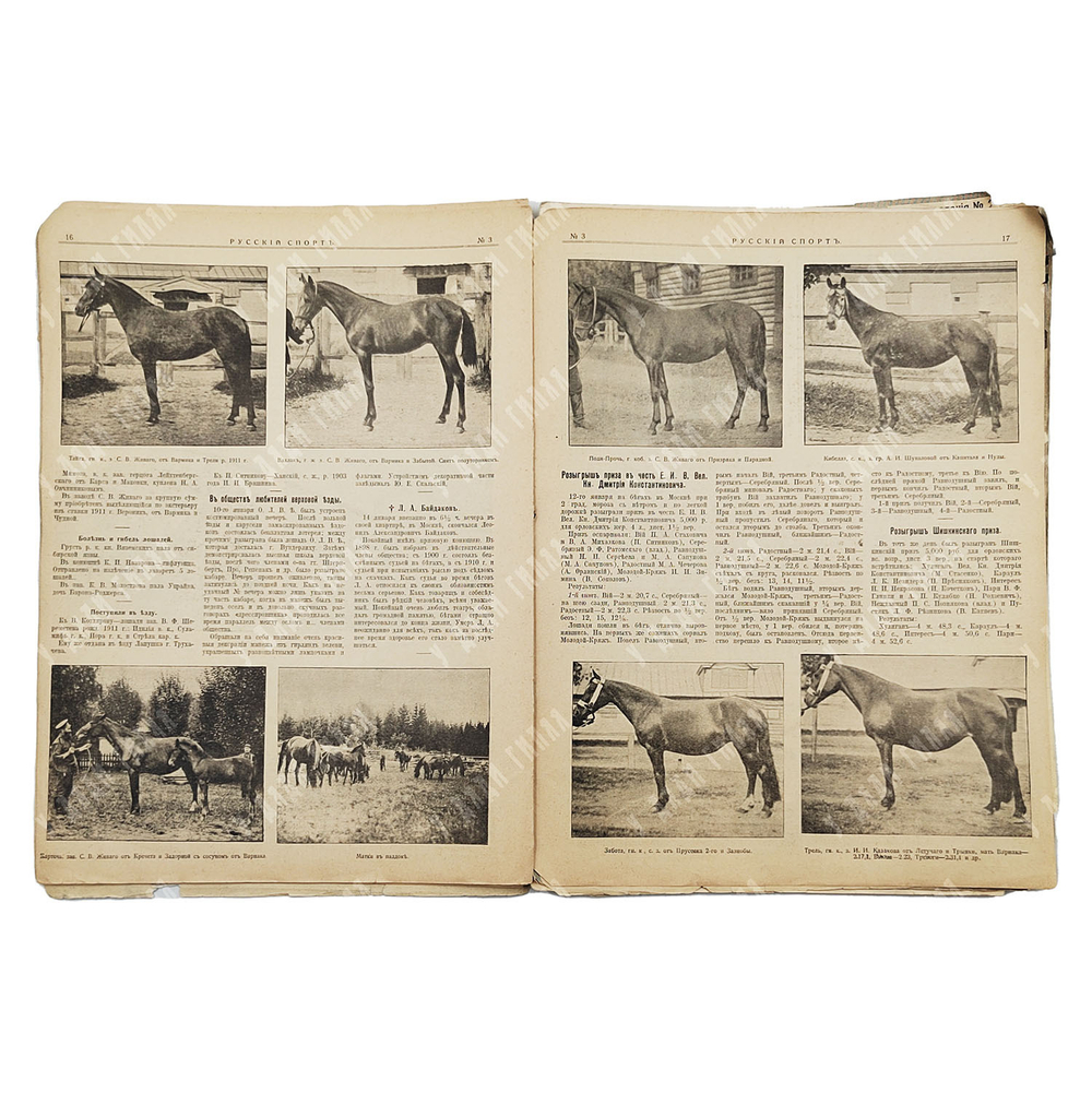 Русский спорт. Иллюстрированный журнал всех видов спорта. №3, 1914