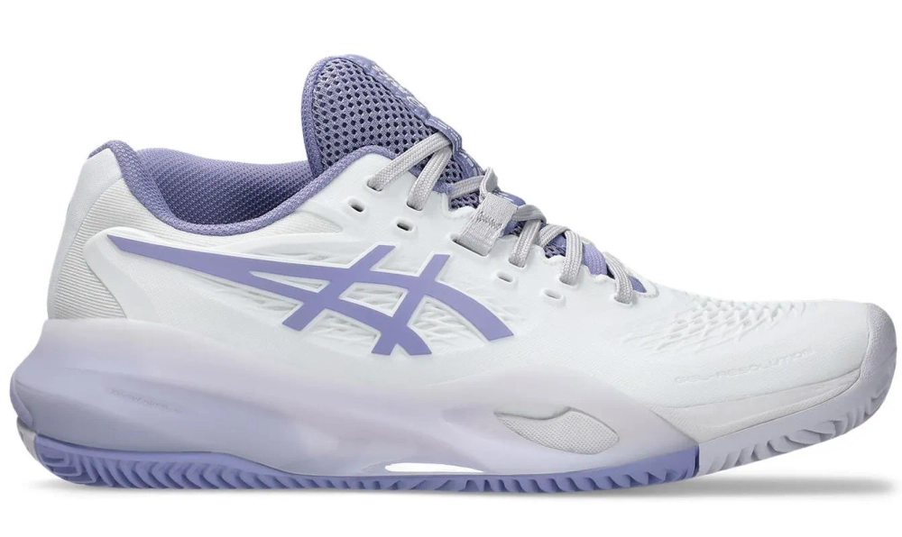 Женские теннисные кроссовки Asics Gel-Resolution X Clay - white/bluebell