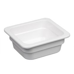 Гастроемкость 1/6 h65 мм пластик меламин 174*159*65 мм 1 л White P.L. Proff Cuisine
