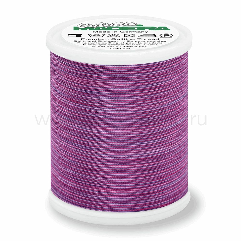 Нитки вышивальные хлопок Madeira Cotona multicolor №30, 400 м, цв. 513, 9331, 5 катушек