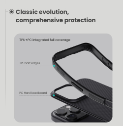Чехол от Nillkin c поддержкой беспроводной зарядки MagSafe для iPhone 16 Pro Max, серия Super Frosted Shield Pro Magnetic Case