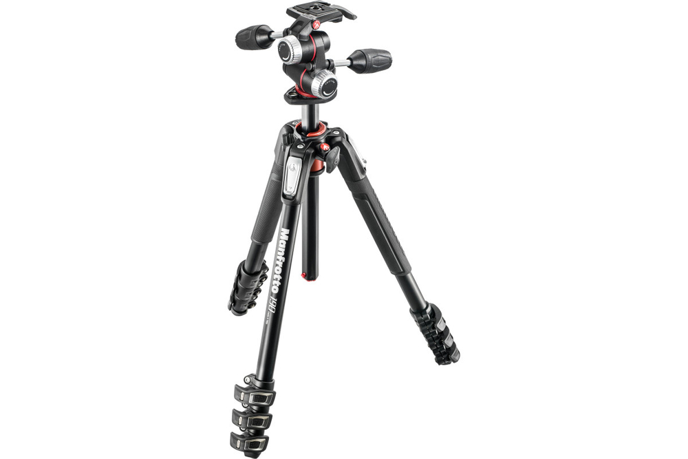 Штатив Manfrotto MK190XPRO4-3W алюминиевый сплав (с головой)
