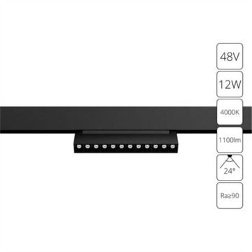 Магнитный трековый светодиодный светильник 12W 4000K A4668PL-1BK чёрный Linea Arte Lamp