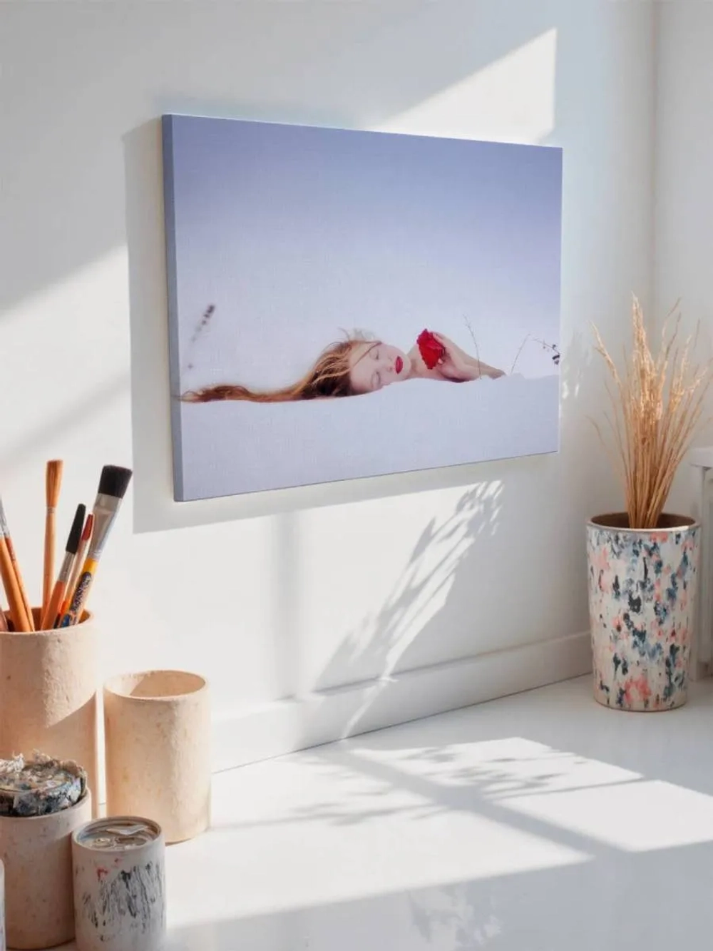 Картина на стену 40 X 50 Девушка в снегу