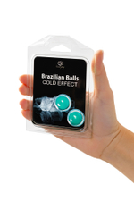 Массажное масло Secret Play Brazilian Balls с охлаждающим эффектом 2 шт