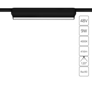 Магнитный трековый светодиодный светильник 9W 4000K A6153PL-1BK чёрный Rapid Arte Lamp