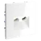 Розетка телевизионная TV+RJ45 Cat 6 Voltum S70 Белый глянцевый VLS060701