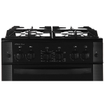 Плита газовая GEFEST 6500-02 0115 (черн.с растр.рис)
