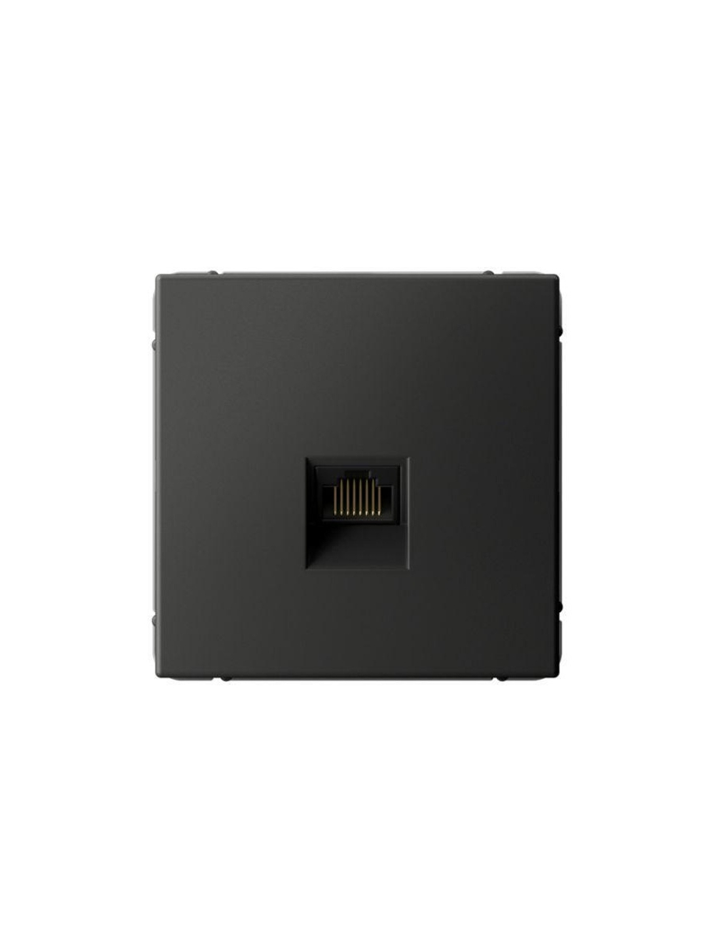 Розетка компьютерная ArtGallery RJ45 кат.6A механизм базальт SE GAL001486