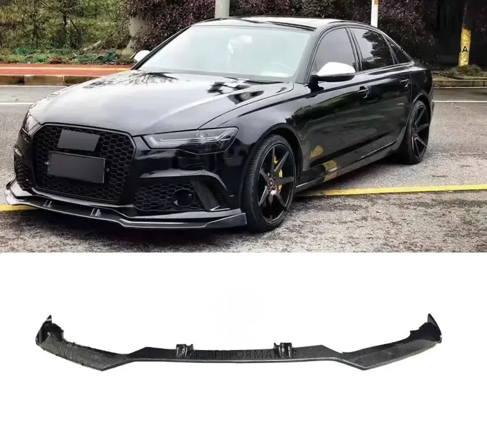 Карбоновая губа для AUDI RS6 A6 S6 2013 - 2018 Ауди обвес
