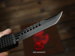 Нож Microtech Ultratech Delta Shadow Frag H/E - черный клинок хэлхаунд + запчасти МТ4