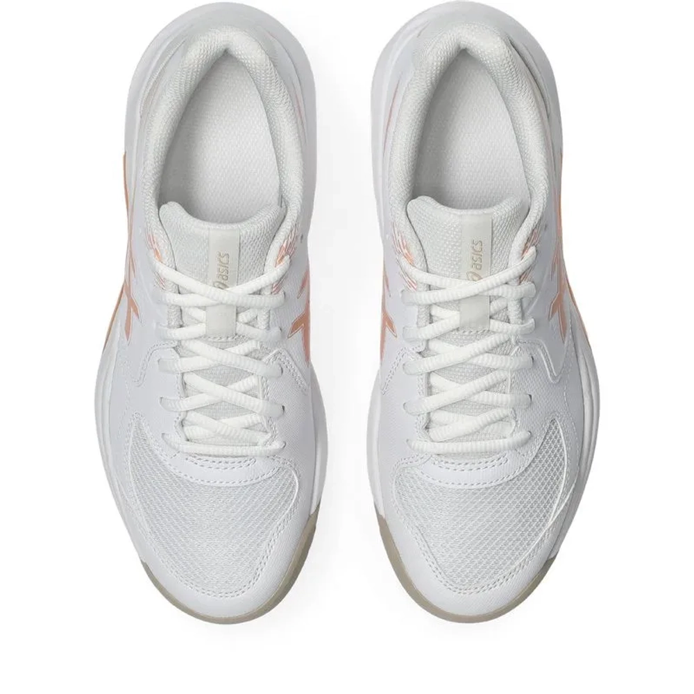 Женские теннисные кроссовки Asics Gel-Dedicate 9 - white/cantaloupe