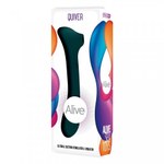 Вибратор с клиторальной стимуляцией Quiver от Alive, тёмно-зелёный