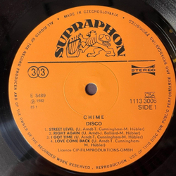 Винтажная виниловая пластинка LP Chime Disco Диско (Чехословакия 1986)