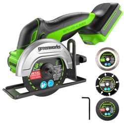 Углошлифовальная машина аккумуляторная Greenworks, Арт. 3402007, 24V, бесщеточная,76 мм