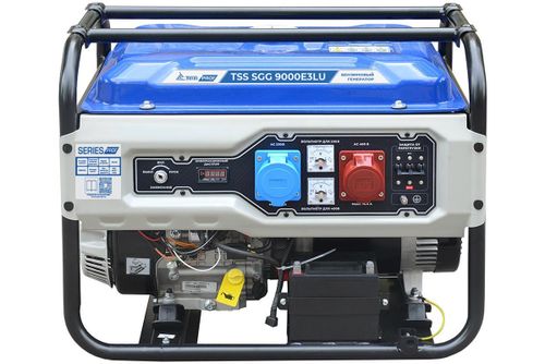 Бензогенератор TSS SGG 9000E3LU - [8 кВт / 220V / 380V] двигатель Loncin