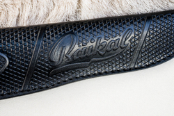 Нож Kizlyar Supreme Baikal M AUS-10Co (Cryo) SW BKH LS (StoneWash, Black Kraton Handle, Leather Sheath)