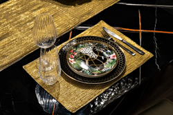 Подставка под тарелки 30x45см Garda Decor Аурум золотая