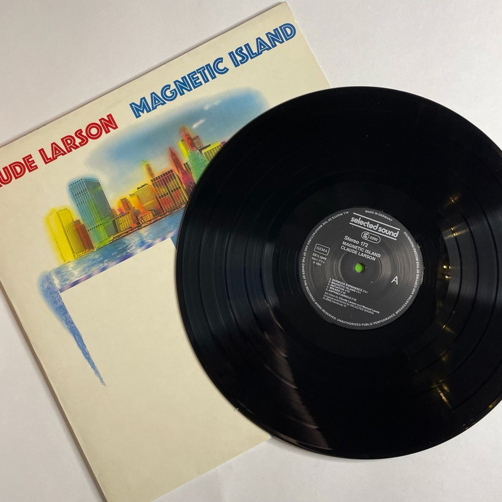 Винтажная виниловая пластинка LP Claude Larson Magnetic Island (Germany 1985)