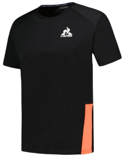 Мужская теннисная футболка Le Coq Sportif Training T-Shirt Short Sleeve N°1 - черный