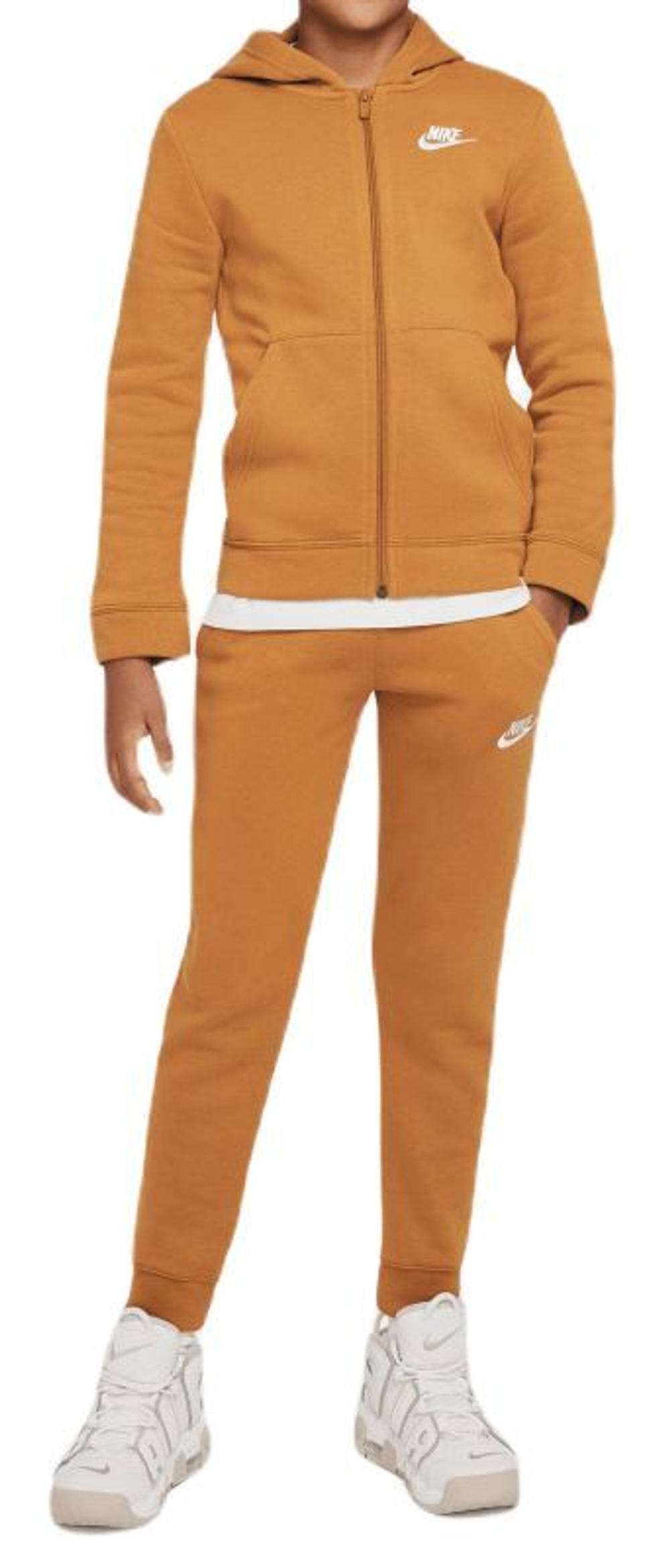 Костюм теннисный Nike Boys NSW Track Suit BF Core - desert ochre/desert ochre/white