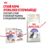 Кусочки в соусе, 85г влажный для стерилизованных кошек Royal Canin Sterilised