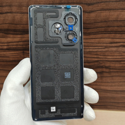 Задняя крышка для Realme GT 6 Original (заднее стекло) цвет: Серебристый / Зеркальный серебряный