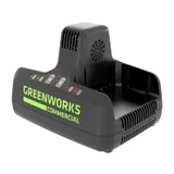 Зарядное устройство быстрое для двух аккумуляторов 82 В, 8 А Greenworks G82C2, 2939007 — фото 3