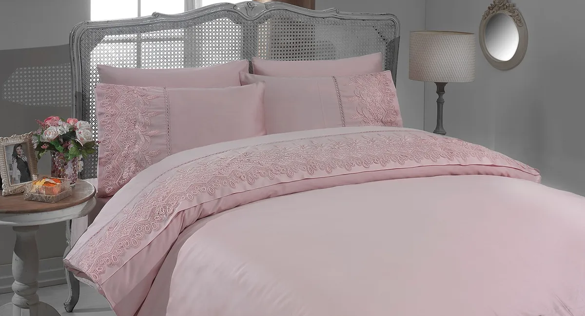 Gelin Home КПБ 6 пр. BASAK кремовый цвет пододеяльник 200*220, простынь 240*260, наволочки 50*70 2шт, декоративные наволочки 50*70 2шт GLNN117