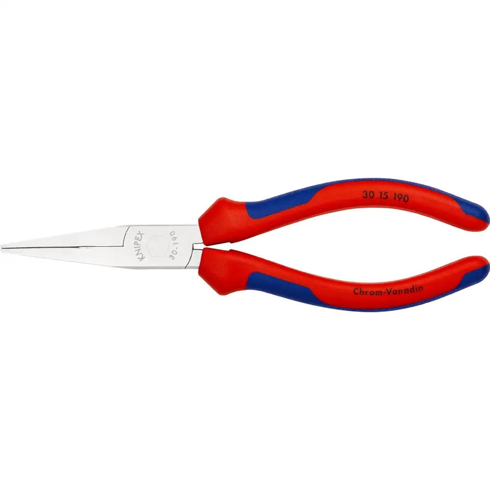 Длинногубцы хромированные 190 мм Knipex 30 15 190