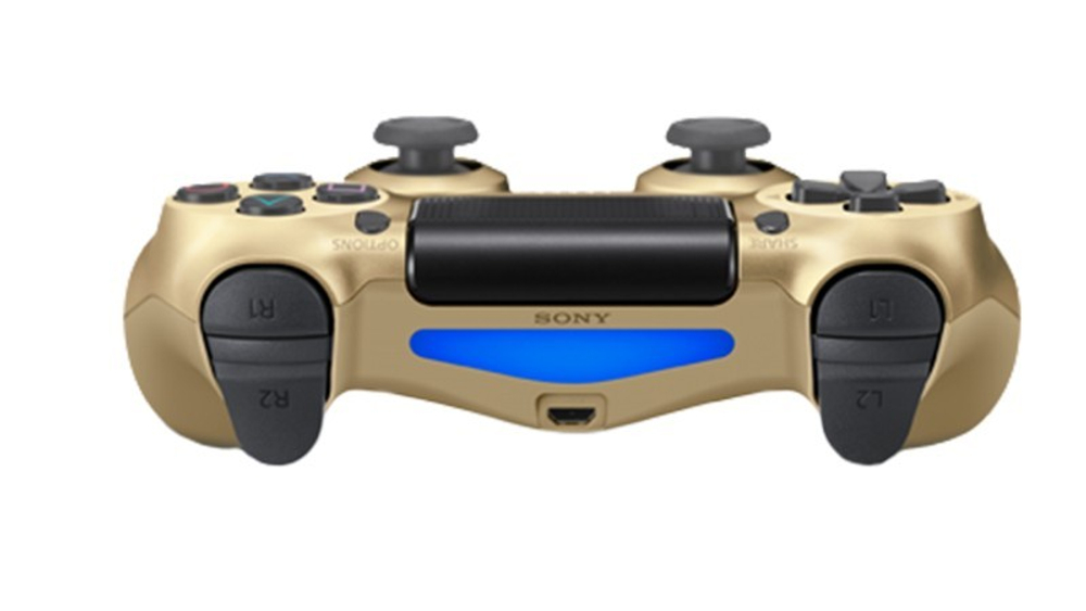 Беспроводной геймпад DualShock 4 для PS4 (DualShock 4 Wireless Controller) (золотой, 2ое поколение, CUH-ZCT2E: SCEE)