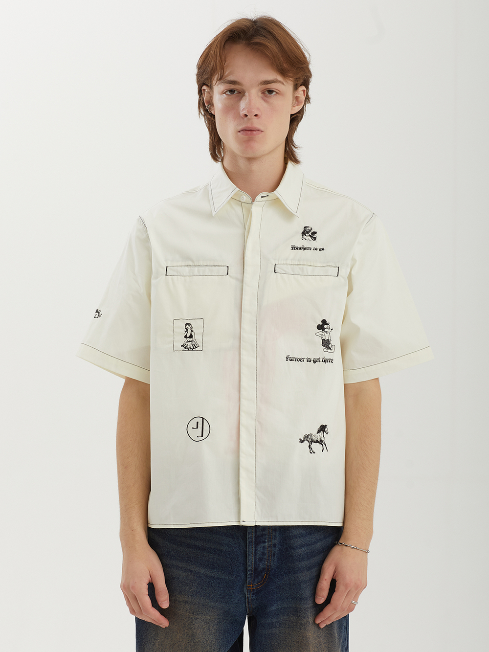 Мужская Рубашка No Where Button Up