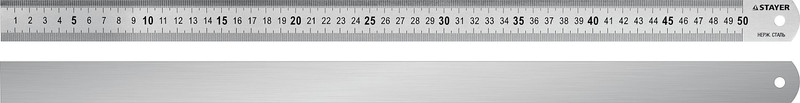 STAYER длина 0.5 м, нержавеющая линейка, Professional (3427-050)