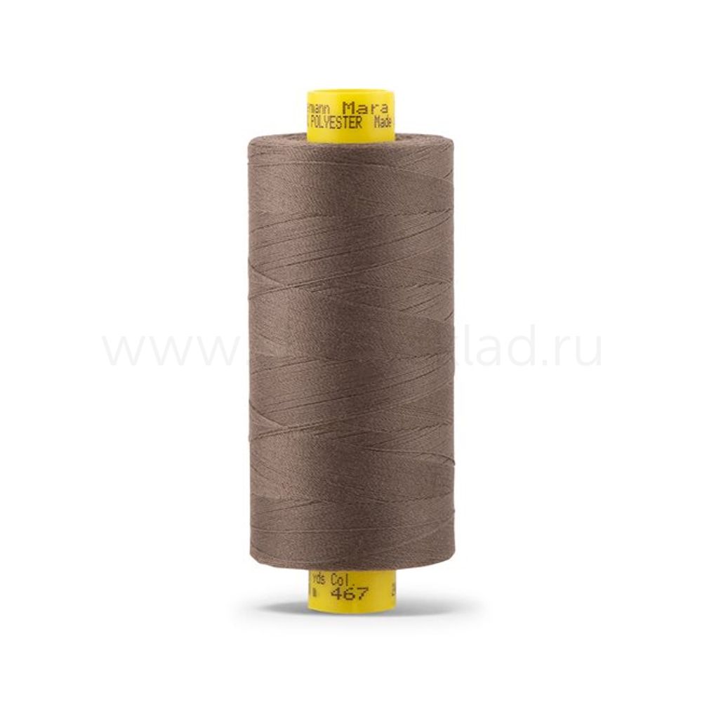 Нитка Gutermann Mara 120 (1000 метров), 1 кат., универсальная | 467 бледно-коричневый