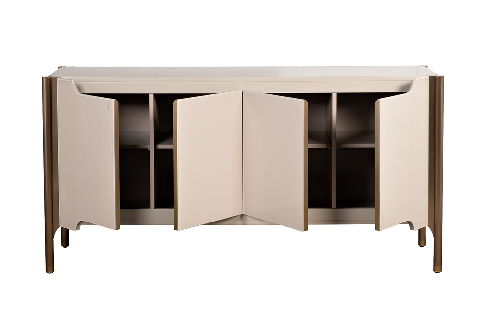 Комод 160x42x80см Garda Decor Grimaldi светло-бежевого цвета